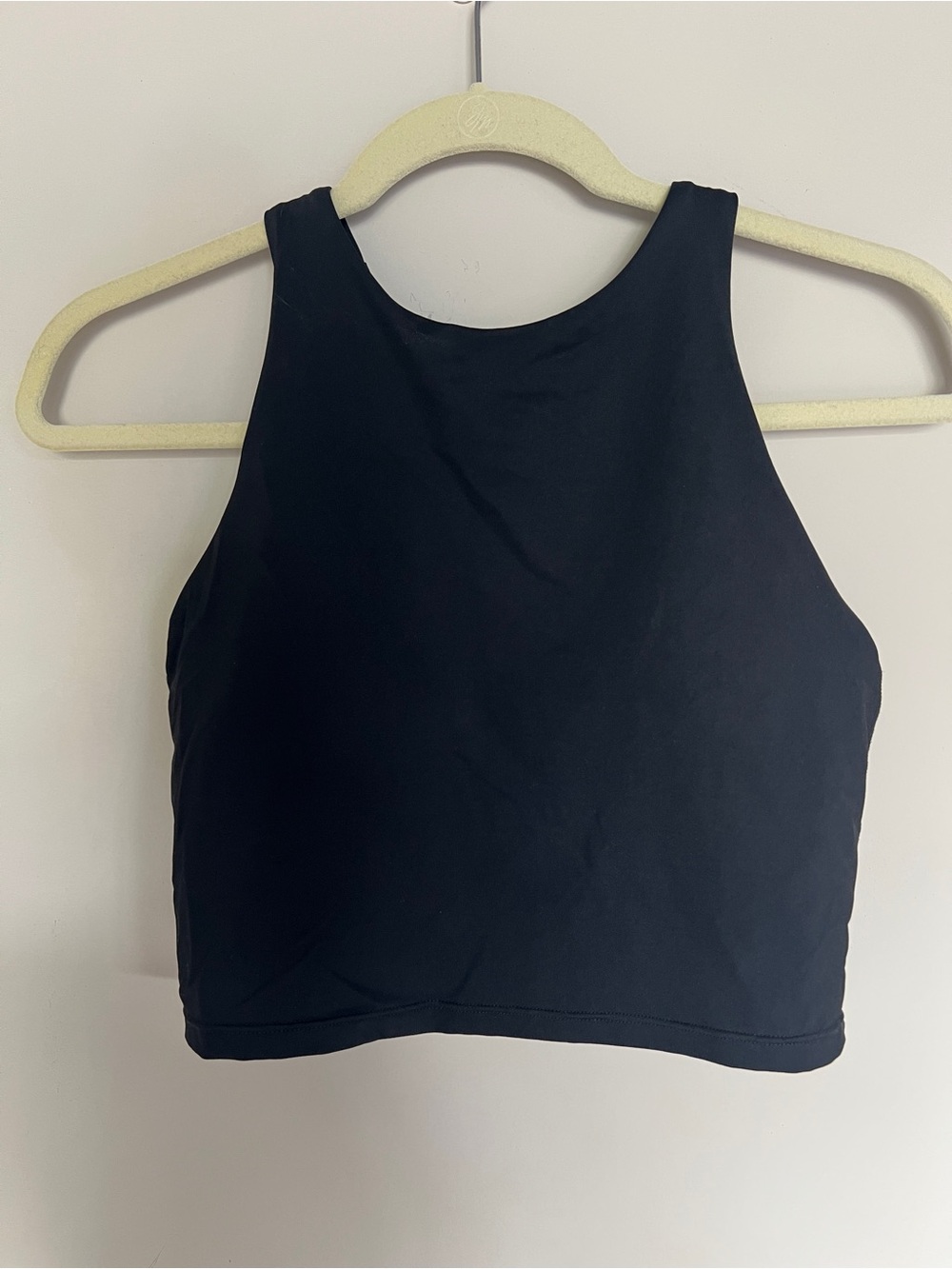 Athleta Black High-Neck Crop Tank